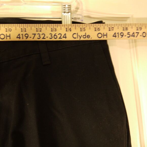 Lee pants mens 34x30 black stain resistant khakis flat front chino wrinkle free - Picture 6 of 10